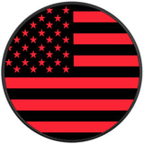 AMERICAN FLAG RACE RED BLACK TIRE COVER
