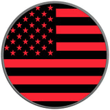 AMERICAN FLAG RACE RED SILVER CARBON FIBER TIRE COVER