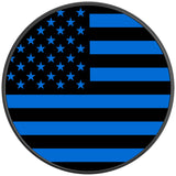 AMERICAN FLAG VELOCITY BLUE BLACK CARBON FIBER TIRE COVER