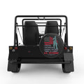 AMERICAN FLAG VETERAN SOLDIER BLACK CARBON FIBER TIRE COVER FOR MOKE