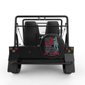 AMERICAN FLAG VETERAN SOLDIER BLACK TIRE COVER FOR MOKE