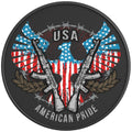 AMERICAN PRIDE EAGLE BLACK CARBON FIBER TIRE COVER