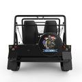 AMERICAN SOLDIER WITH SKULL FACE BLACK TIRE COVER FOR MOKE