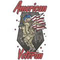 AMERICAN VETERAN US FLAG