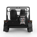 AMERICAN VETERAN WINGS AND GUNS BLACK TIRE COVER FOR MOKE