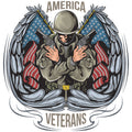 AMERICAN VETERAN WITH WINGS