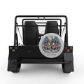 AMERICAN VETERAN WITH WINGS SILVER CARBON FIBER TIRE COVER FOR MOKE
