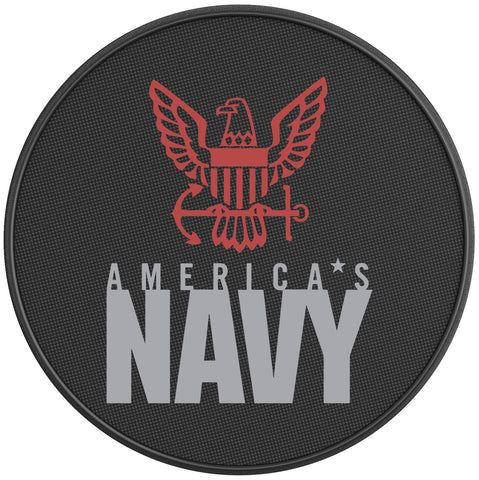AMERICA S NAVY PEARL  WHITE CARBON FIBER TIRE COVER