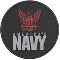 AMERICA S NAVY BLACK CARBON FIBER TIRE COVER