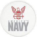 AMERICA S NAVY PEARL  WHITE CARBON FIBER TIRE COVER