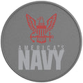 AMERICA S NAVY SILVER CARBON FIBER TIRE COVER