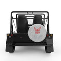 AMERICA S NAVY SILVER CARBON FIBER TIRE COVER FOR MOKE