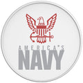 AMERICA S NAVY WHITE TIRE COVER