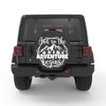 AND SO THE ADVENTURE BEGINS PEARL  WHITE CARBON FIBER TIRE COVER