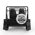 AND SO THE ADVENTURE BEGINS WHITE CARBON FIBER TIRE COVER FOR MOKE