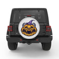 ANGRY HALLOWEEN PUMPKIN BLACK TIRE COVER
