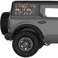 ANIMAL FOREST QUARTER WINDOW DECAL FITS 2021+ FORD BRONCO 4 DOOR HARD TOP