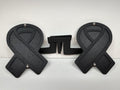 AWARENESS RIBBONS FOOT PEGS FOR JEEP WRANGLER AND JEEP GLADIATOR in Black Color
