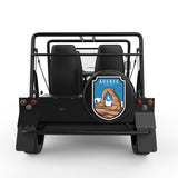 ARCHES BLACK TIRE COVER FOR MOKE