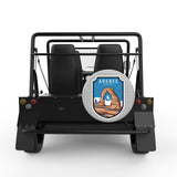 ARCHES SILVER CARBON FIBER TIRE COVER FOR MOKE