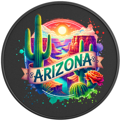 ARIZONA PEARL  WHITE CARBON FIBER TIRE COVER