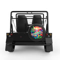 ARIZONA BLACK CARBON FIBER TIRE COVER FOR MOKE