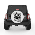 ARIZONA COMPILATION PEARL  WHITE CARBON FIBER TIRE COVER