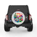 ARIZONA SILVER CARBON FIBER TIRE COVER