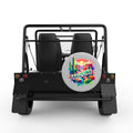 ARIZONA SILVER CARBON FIBER TIRE COVER FOR MOKE