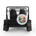 ARIZONA WHITE CARBON FIBER TIRE COVER FOR MOKE