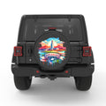 ARKANSAS PEARL  WHITE CARBON FIBER TIRE COVER