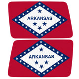ARKANSAS STATE FLAG QUARTER WINDOW DRIVER & PASSENGER DECALS