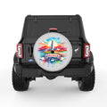 ARKANSAS SILVER CARBON FIBER TIRE COVER
