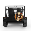 AUSTRALIAN SHEPHERD FALL BLACK CARBON FIBER TIRE COVER FOR MOKE