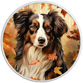 AUSTRALIAN SHEPHERD FALL WHITE TIRE COVER