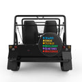 AUTISM FULL WORDS BLACK CARBON FIBER TIRE COVER FOR MOKE