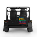 AUTISM FULL WORDS BLACK TIRE COVER FOR MOKE