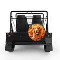 AUTUMN GOLDEN RETRIEVER BLACK TIRE COVER FOR MOKE