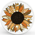 AUTUMN SUNFLOWER BLACK TIRE COVER