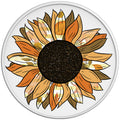 AUTUMN SUNFLOWER WHITE TIRE COVER