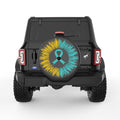 AWARENESS RIBBON BLACK CARBON FIBER TIRE COVER