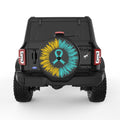 AWARENESS RIBBON BLACK TIRE COVER