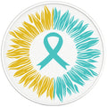 Awareness Ribbon BLACK TIRE COVER