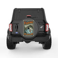 A BAD DAY FISHING BEATS A GOOD DAY OF WORK BLACK CARBON FIBER TIRE COVER