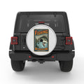 A BAD DAY FISHING BEATS A GOOD DAY OF WORK SILVER CARBON FIBER TIRE COVER