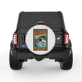 A BAD DAY FISHING BEATS A GOOD DAY OF WORK PEARL  WHITE CARBON FIBER TIRE COVER