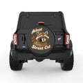 ADOPT A STREET CAT BLACK TIRE COVER