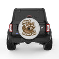 ADOPT A STREET CAT SILVER CARBON FIBER TIRE COVER