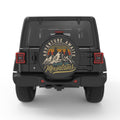 ADVENTURE AWAITS PEARL  WHITE CARBON FIBER TIRE COVER