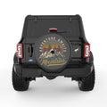 ADVENTURE AWAITS BLACK CARBON FIBER TIRE COVER